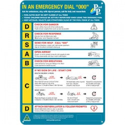 Polypropylene Resuscitation Chart (Australian Made) - RES5A